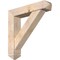 Ekena Millwork Traditional Arts and Crafts Smooth Bracket w/ Offset Brace, Douglas Fir, 7 1/2"W x 36"D x 36"H BKT0806X36X36TRA03SDF - alternate 1